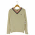 フレッドペリー FRED PERRY ロゴ刺繍 Vネック カノコチルデンセーター メンズ import:M