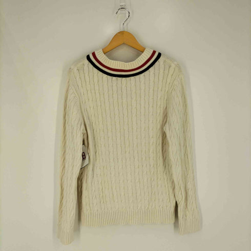 フレッドペリー FRED PERRY ロゴ刺繍 Vネック カノコチルデンセーター メンズ import:M