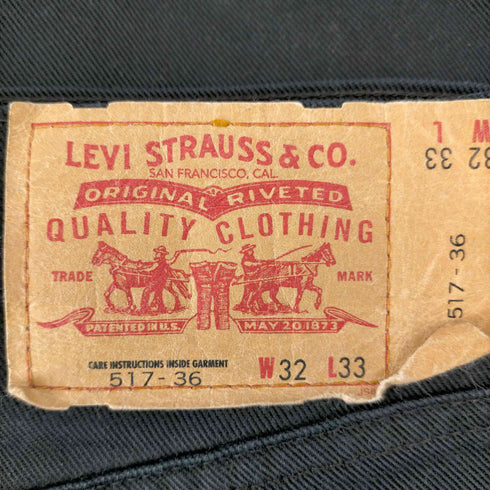 リーバイス Levis フィリピン製 517 5ポケットパンツ メンズ US:32-33