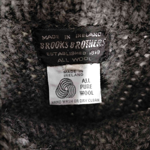 ブルックスブラザーズ BROOKS BROTHERS 70s アイルランド製 黒タグ ショールカラーニット メンズ import:XL