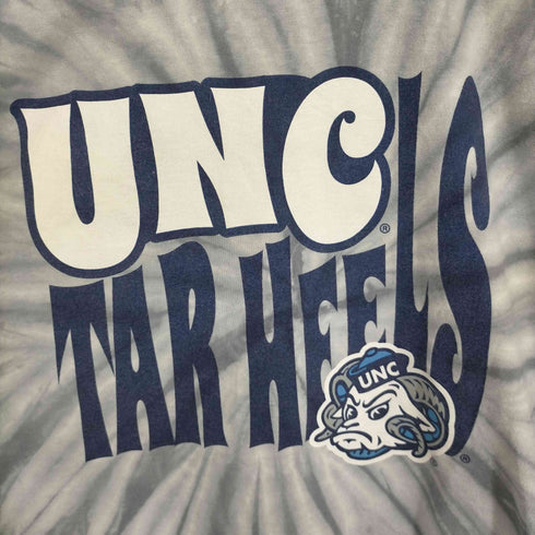 ヘインズ Hanes UNC TAR HEELS タイダイ柄クルーネックTシャツ メンズ 2XL