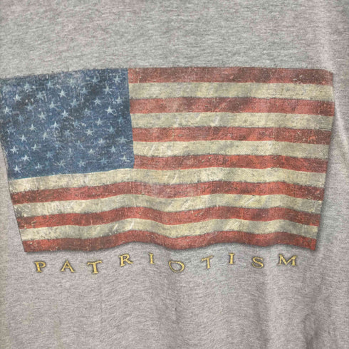 フルーツオブザルーム FRUIT OF THE LOOM 星条旗プリントクルーネックTシャツ メンズ JPN:XL