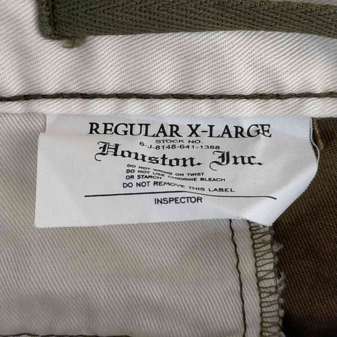 ヒューストン HOUSTON ミリタリー マルチポケット カーゴパンツ メンズ JPN:XL