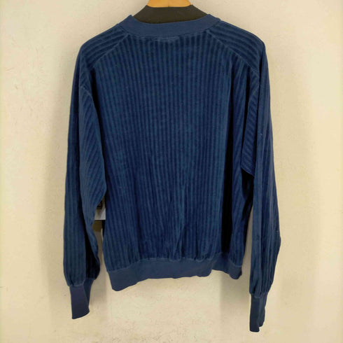 マンシングウェア Munsingwear ラグラン セットインスリーブ ベロアコーディロプルオーバースウェット メンズ import:L