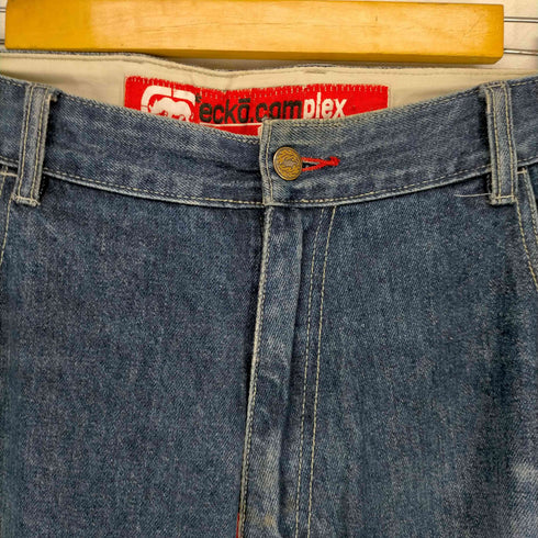 エコーアンリミテッド ECKO UNLTD 00S ポケットステッチワイドデニムパンツ メンズ 40