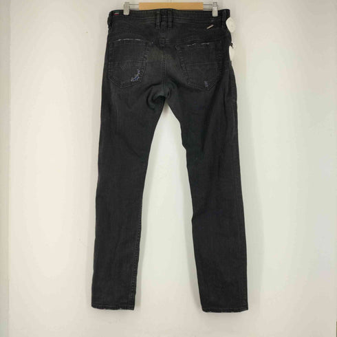 ディーゼル DIESEL THOMMER 加工ブラックデニムパンツ メンズ 34