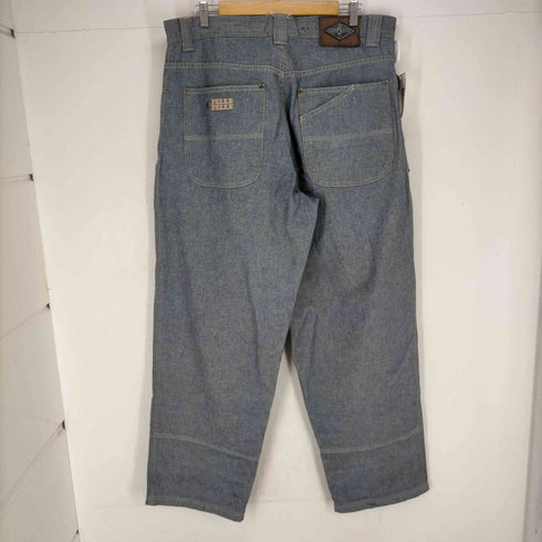 ペレペレ pelle pelle ダブルニー ロゴ刺繍ワイドデニムパンツ メンズ 38