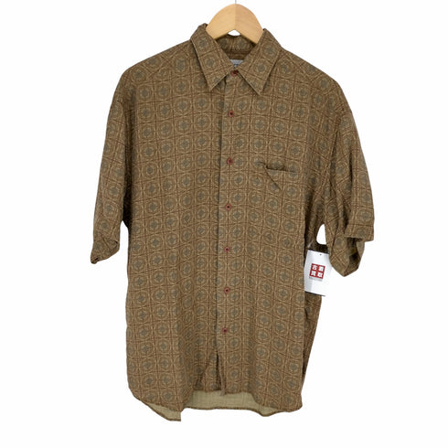 リズ クレイボーン LIZ Claiborne 総柄レーヨン半袖シャツ メンズ JPN:M