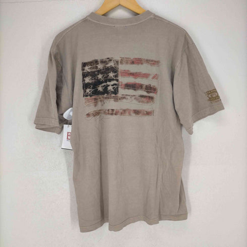 星条旗デザインクルーネックTシャツ メンズ JPN:L