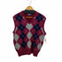 ランズエンド LANDS END MADE IN ENGLAND アーガイル ラムウールベスト メンズ import:M