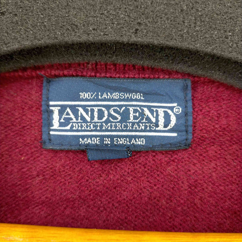 ランズエンド LANDS END MADE IN ENGLAND アーガイル ラムウールベスト メンズ import:M