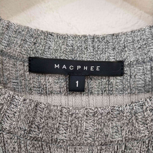マカフィー MACPHEE マルチボーダーサマーニット レディース JPN:1