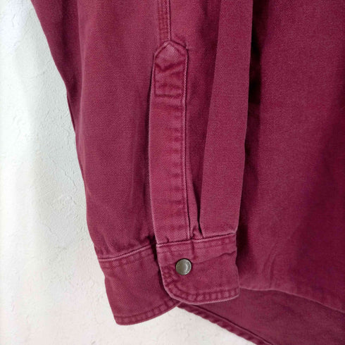 エルエルビーン L.L.Bean MADE IN USA 襟コーデュロイ スナップボタン カバーオールシャツ メンズ import:L
