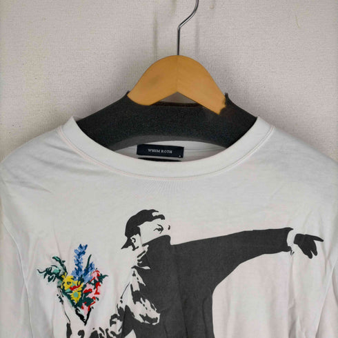 ブランダライズド BRANDALISED whim roth S/S Flower throwing tee 刺繍 クルーネックtシャツ メンズ JPN:XL