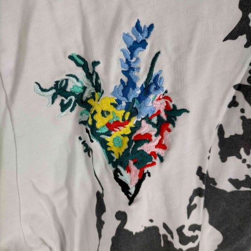 ブランダライズド BRANDALISED whim roth S/S Flower throwing tee 刺繍 クルーネックtシャツ メンズ JPN:XL