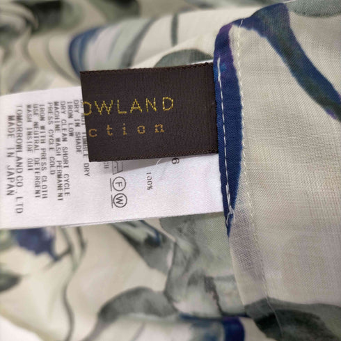 トゥモローランドコレクション TOMORROWLAND collection フラワープリントフレンチスリーブ レディース JPN:36