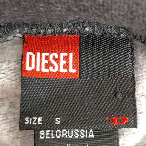 ディーゼル DIESEL 花刺繍 ジップオフショルダースウェット レディース import:S