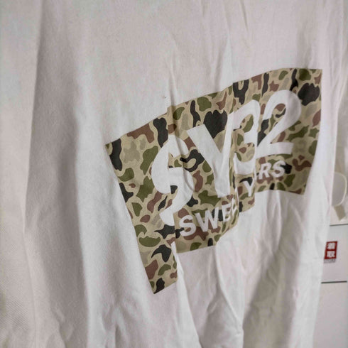 エスワイサーティトゥー SY32 by SWEET YEARS S/S 迷彩ボックスロゴ クルーネックtシャツ メンズ JPN:XXL