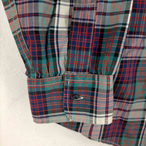 ポロバイラルフローレン Polo by RALPH LAUREN 90-00s ポニー無し WOODSMAN WORKSHIRT フラップポケットL/Sチェックシャツ メンズ import:L