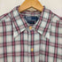 ポロバイラルフローレン Polo by RALPH LAUREN 90-00s ポニー無し 猫目ボタン フロントポケットチェックL/Sシャツ メンズ import:XL