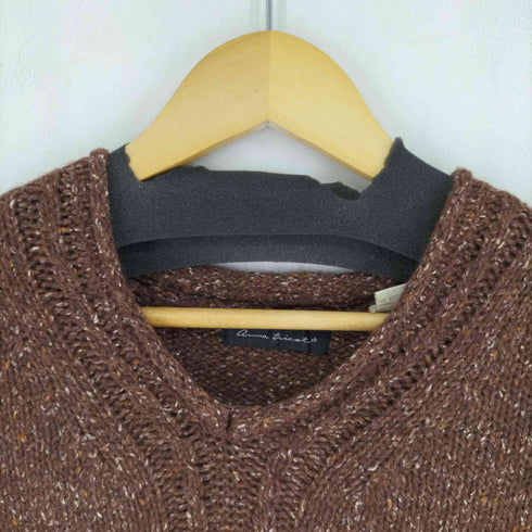 anna tricot 90s シルク混 ネップVネックニット メンズ