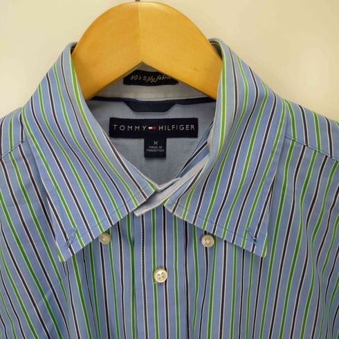 トミーヒルフィガー TOMMY HILFIGER 80s 2-ply fabric shirts メンズ M