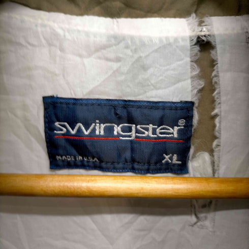 スウィングスター SWINGSTER MADE IN USA 企業ロゴ スタンドカラージップブルゾン メンズ JPN:XL