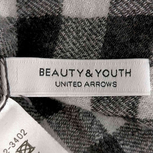 ビューティーアンドユースユナイテッドアローズ BEAUTY & YOUTH UNITED ARROWS チェックバンドカラーロングワンピース レディース