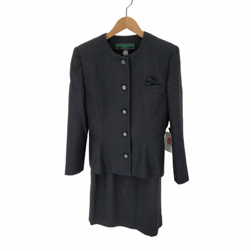 カルヴェン CARVEN フォーマル FORMAL NEW WOOL ノーカラー スーツ セットアップ レディース 12
