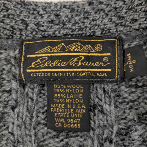 エディーバウアー Eddie Bauer 80S USA製 クルミボタン ニットベスト メンズ JPN:L