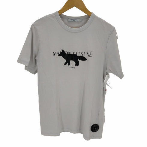 メゾンキツネ MAISON KITSUNE メゾンキツネ フォックススタンプ ロゴTシャツ メンズ JPN:XS