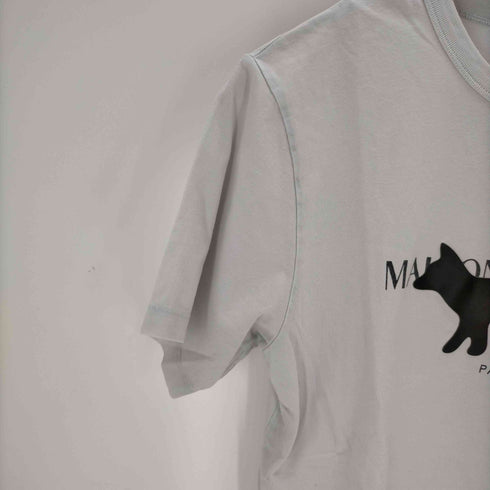 メゾンキツネ MAISON KITSUNE メゾンキツネ フォックススタンプ ロゴTシャツ メンズ JPN:XS
