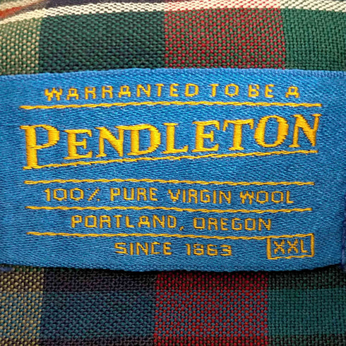 ペンドルトン PENDLETON メキシコ製 ウールシャツ オーバーサイズ メンズ import:XXL