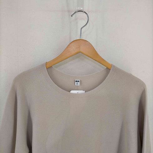 ユニクロ UNIQLO 3Dコットン クルーネックセーター レディース JPN:XL