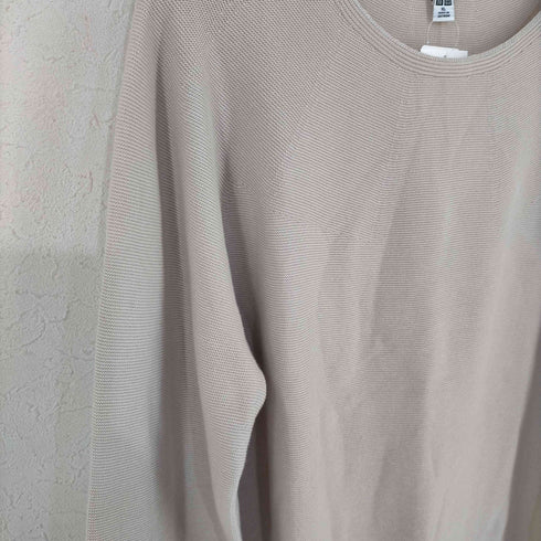 ユニクロ UNIQLO 3Dコットン クルーネックセーター レディース JPN:XL