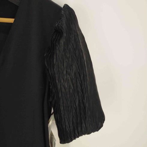 ザラ ZARA Black Puff Sleeve Top パフスリーブトップス レディース JPN:M