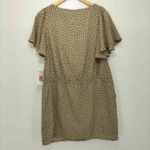 レイビームス Ray BEAMS ドット柄 フレンチスリーブワンピース レディース