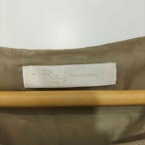 レイビームス Ray BEAMS ドット柄 フレンチスリーブワンピース レディース
