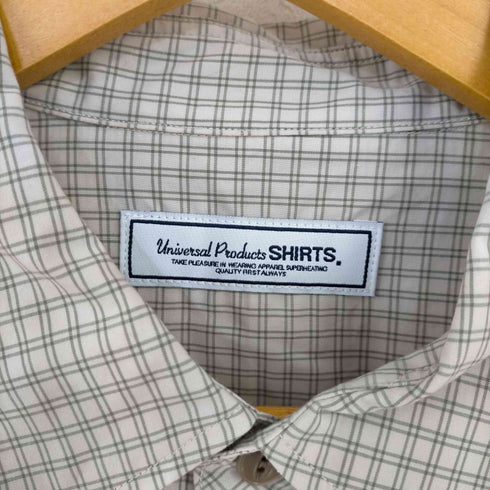 ユニバーサルプロダクツ UNIVERSAL PRODUCTS 24SS L/S CHECK WORK SHIRT(GREIGE GINGHAM) メンズ JPN:3