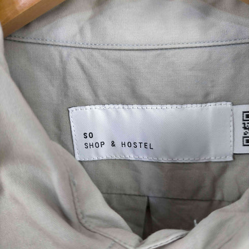 ソウ so shop&hostel 24SS SO ORIGINAL REGULAR COLLAR SHIRTS (GRAY) メンズ JPN:4 / XL