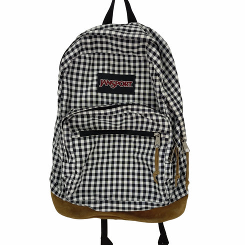 ジャンスポーツ JanSport ギンガムチェックバックパック スウェード切替 レディース
