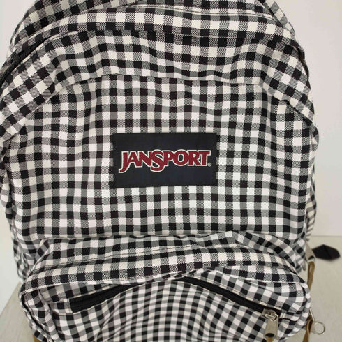 ジャンスポーツ JanSport ギンガムチェックバックパック スウェード切替 レディース