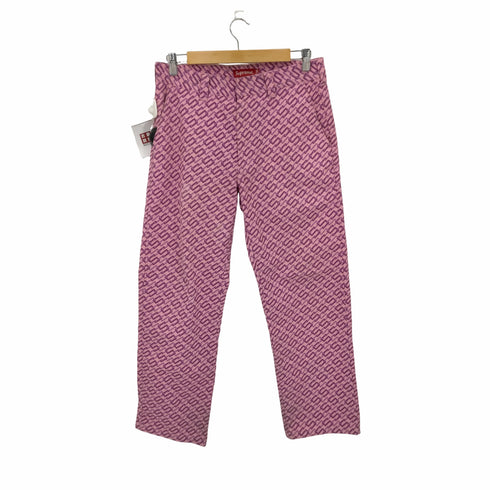 シュプリーム Supreme 22SS Work Pant Pink Monogram メンズ 30