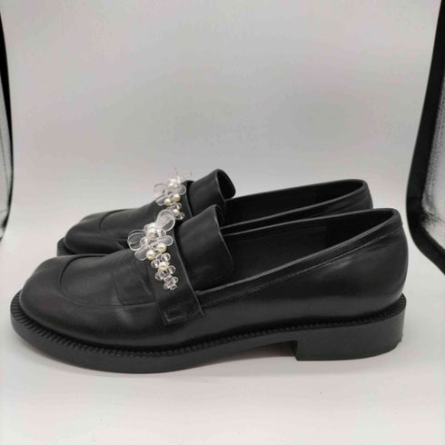 チャールズキース CHARLES & KEITH Bead-Embellished Penny Loafers ビーズエンベリッシュド ペニーローファー レディース EUR:37