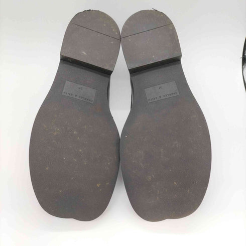 チャールズキース CHARLES & KEITH Bead-Embellished Penny Loafers ビーズエンベリッシュド ペニーローファー レディース EUR:37
