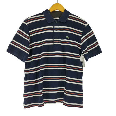 ラコステ LACOSTE 鹿の子ボーダーポロシャツ メンズ 5