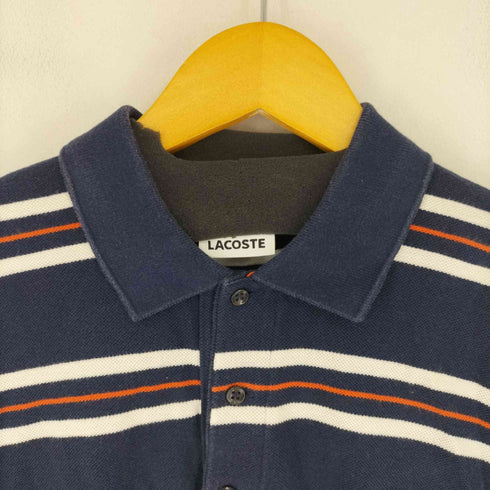 ラコステ LACOSTE 鹿の子ボーダーポロシャツ メンズ 5