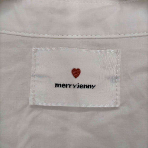 メリージェニー merry jenny フロントフリルリボンシャツワンピース チロリアン レディース