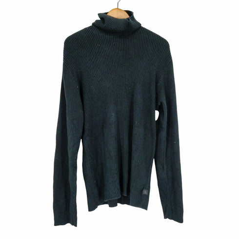 シーケーカルバンクライン ck Calvin Klein コットンタートルネックリブニット メンズ XL