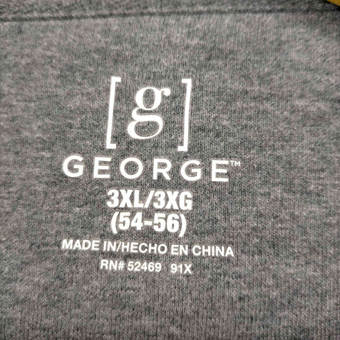 ジョージズ GEORGE ヘンリーネックワッフルカットソー メンズ 3XL